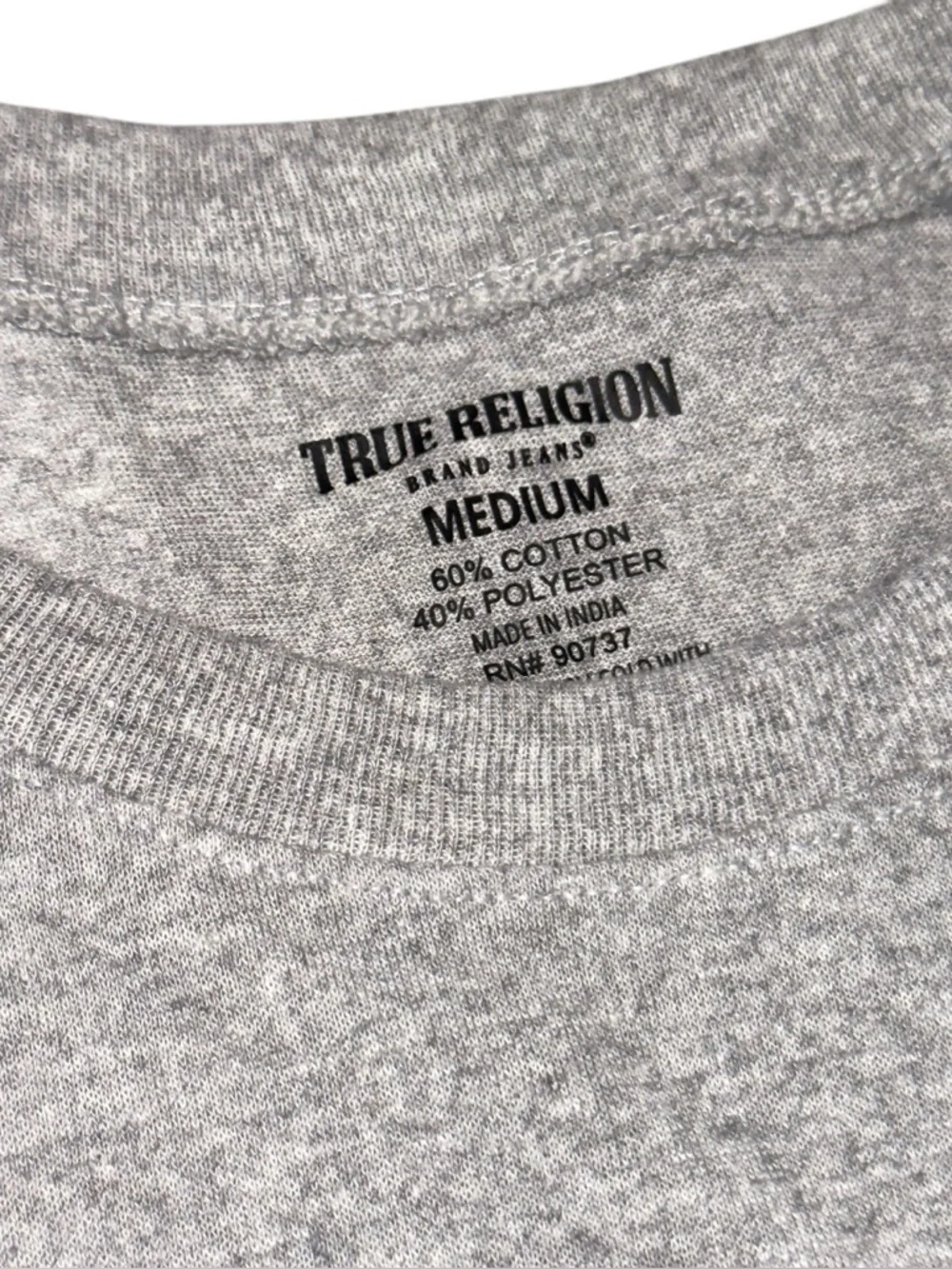 True Religion Men’s Medium Lot Of Crewneck T-Shirts Blue White Gray Logo